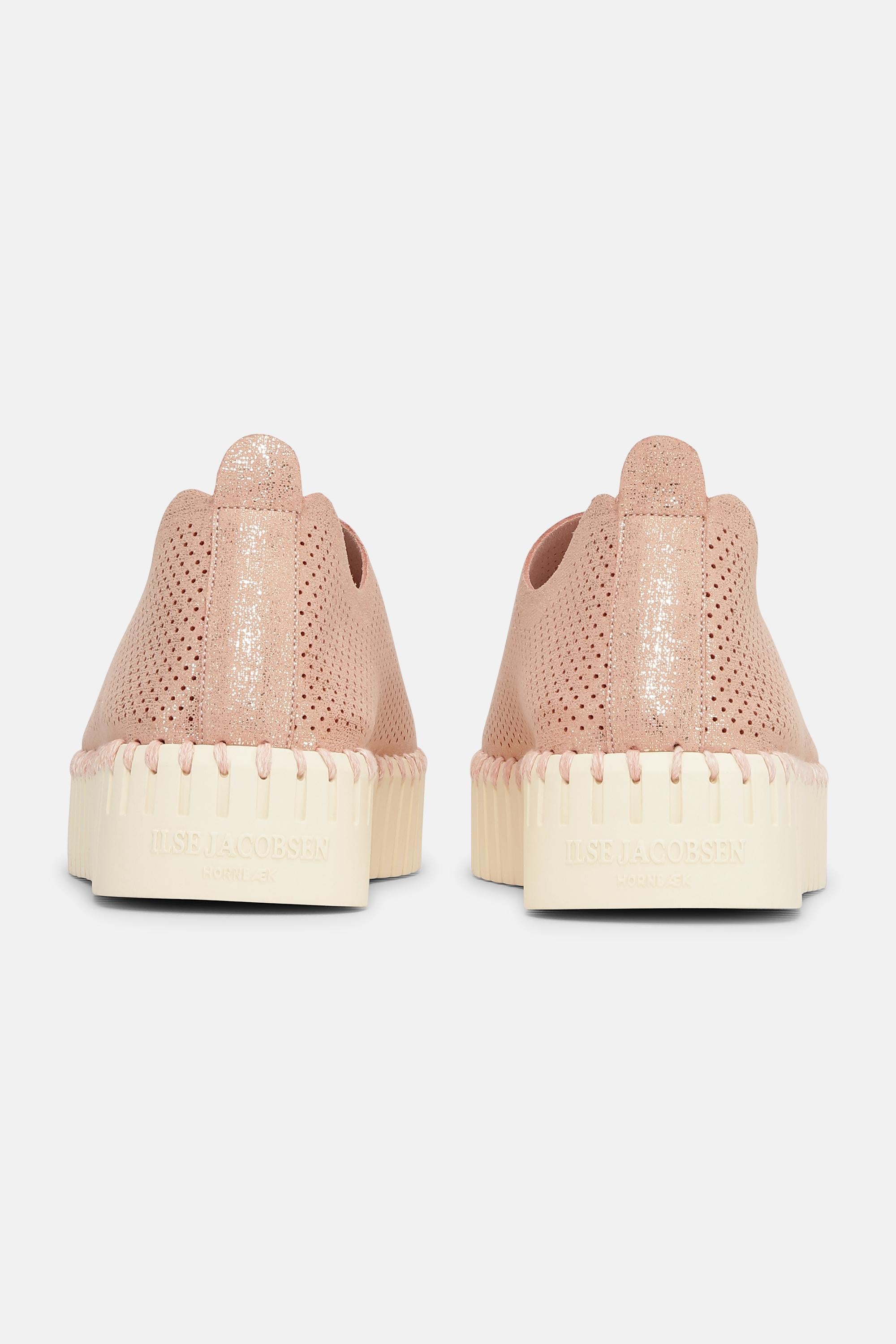 Tulip Zapatos con Plataforma Brillo - Adobe Rose Pearled Ivory